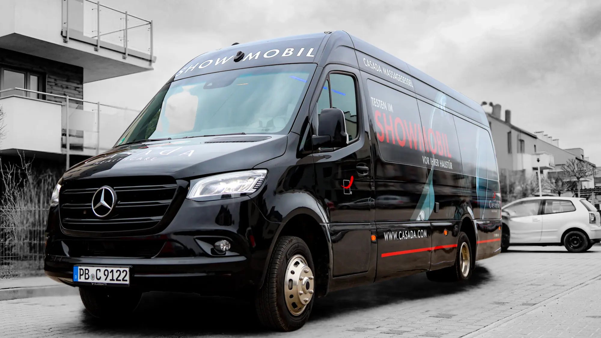 Mobilny salon foteli masujących